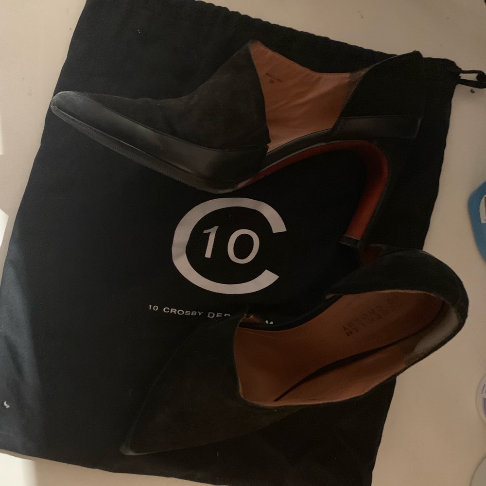 Derek Lam Suede Black Booties Size 8.5